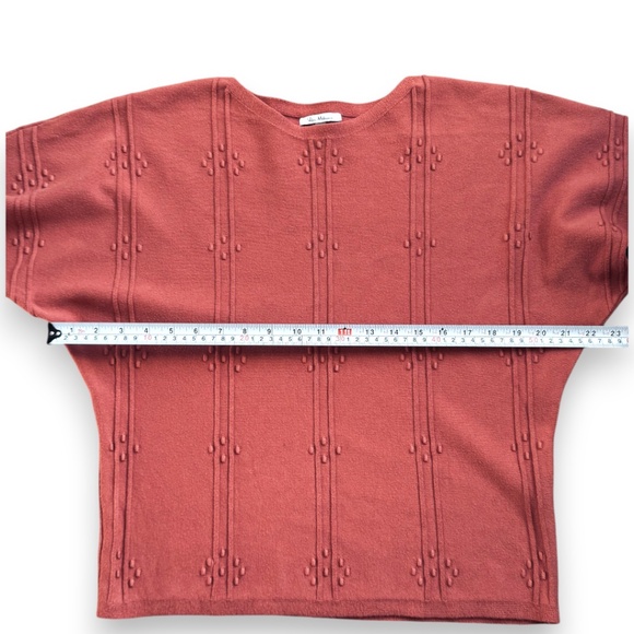 Vila Milano Coral Textured Knit Sweater Size M - Picture 7 of 9